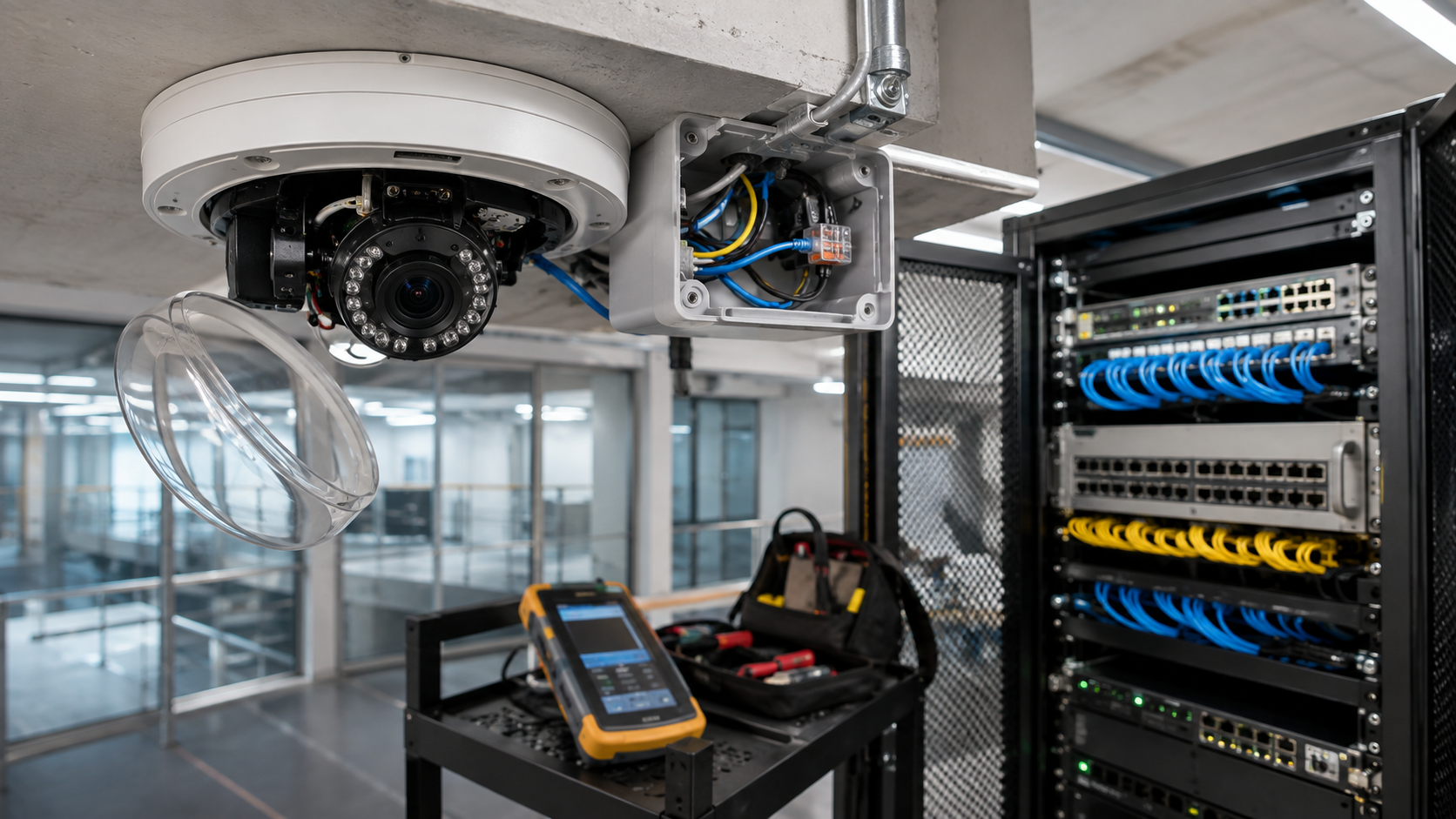 security camera power issue repair