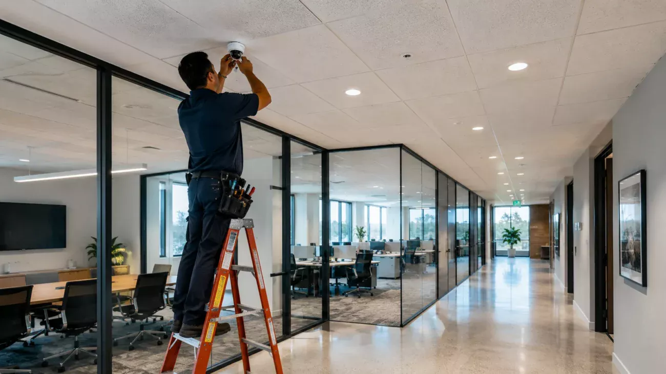 commercial security camera installation