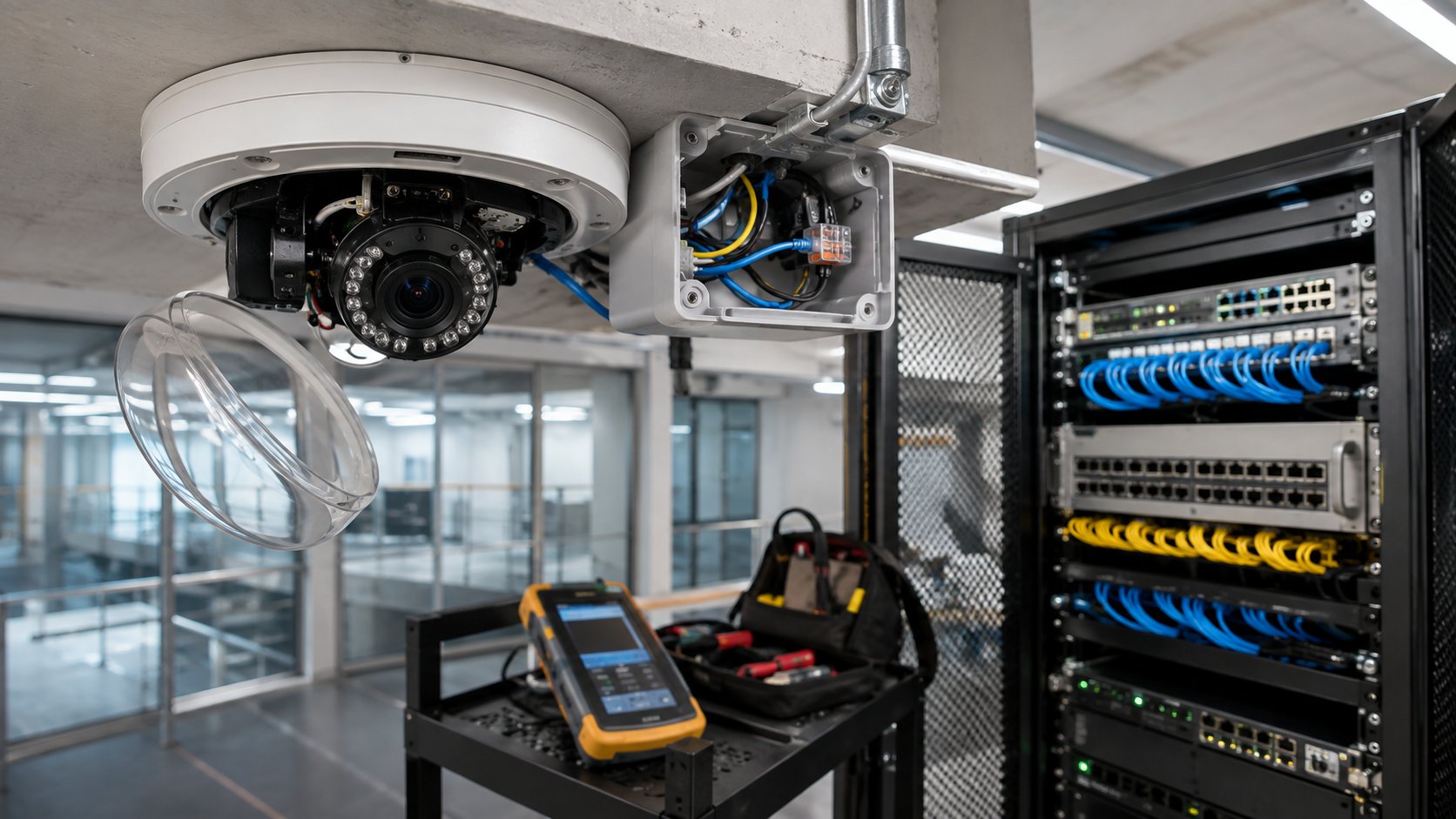 security camera power issue repair